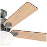 3_44" Hunter Swanson Matte Silver Ceiling Fan with LED Light Kit more views