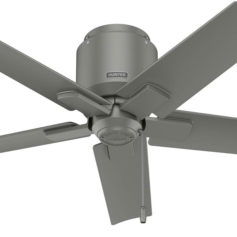 Image 4 44" Hunter Terrace Cove Matte Silver LP Damp Rated Ceiling Fan more views