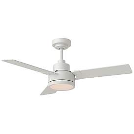 Image1 of 44" Jovie Matte White Indoor/Outdoor LED Wall Control Ceiling Fan