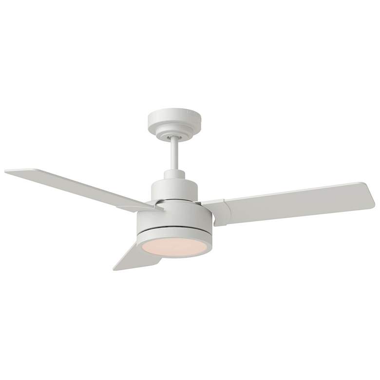 Image 1 44" Jovie Matte White Indoor/Outdoor LED Wall Control Ceiling Fan