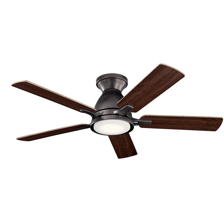 Image 3 44" Kichler Arvada Anvil Iron LED Ceiling Fan with Wall Control more views