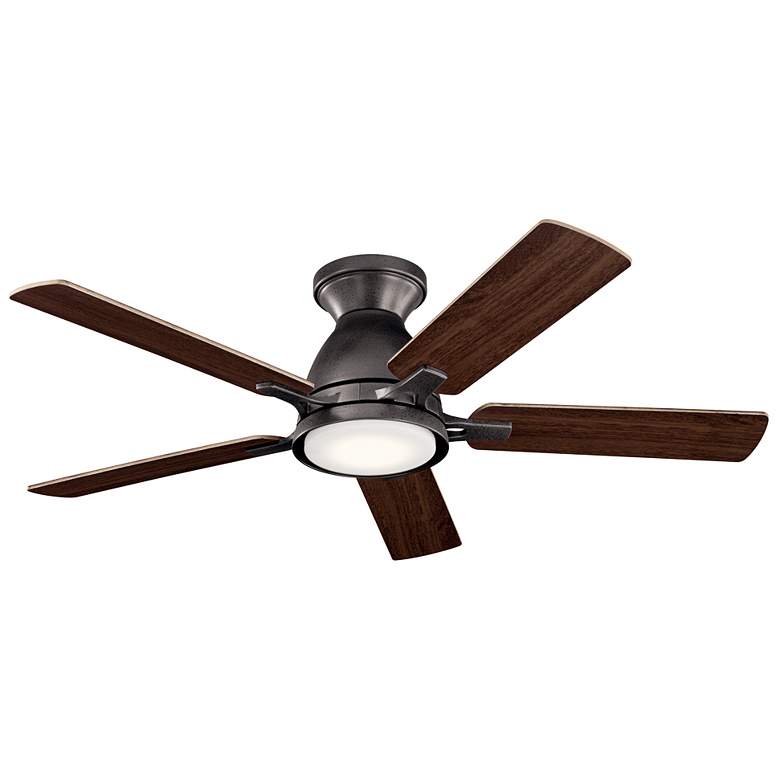 Image 4 44" Kichler Arvada Anvil Iron LED Ceiling Fan with Wall Control more views