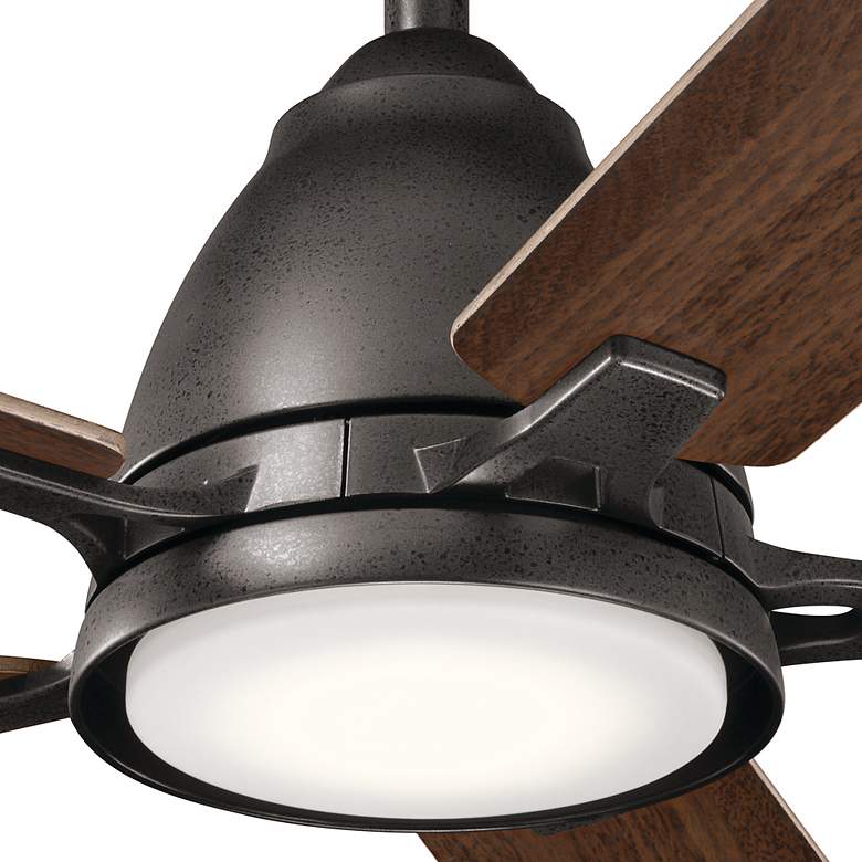 Image 6 44 inch Kichler Arvada Anvil Iron LED Ceiling Fan with Wall Control more views