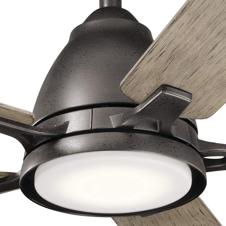 Image 6 44" Kichler Arvada Anvil Iron LED Ceiling Fan with Wall Control more views