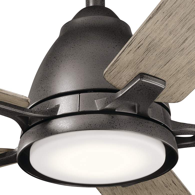 Image 7 44" Kichler Arvada Anvil Iron LED Ceiling Fan with Wall Control more views