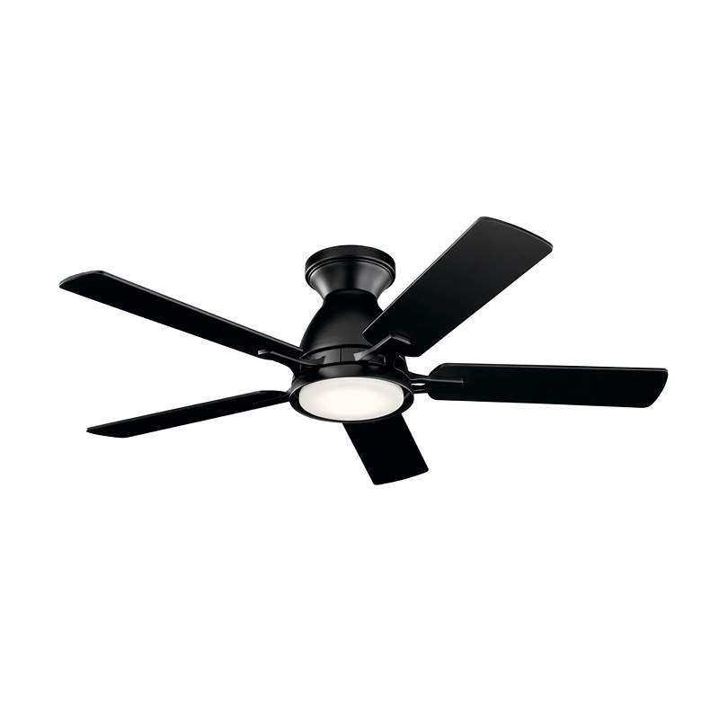 Image 7 44" Kichler Arvada Satin Black LED Ceiling Fan with Wall Control more views