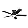 7_44" Kichler Arvada Satin Black LED Ceiling Fan with Wall Control more views