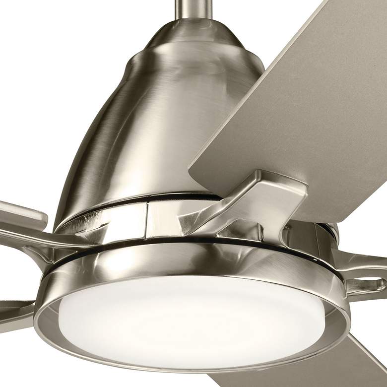 Image 2 44" Kichler Arvada Stainless Steel LED Ceiling Fan with Wall Control more views