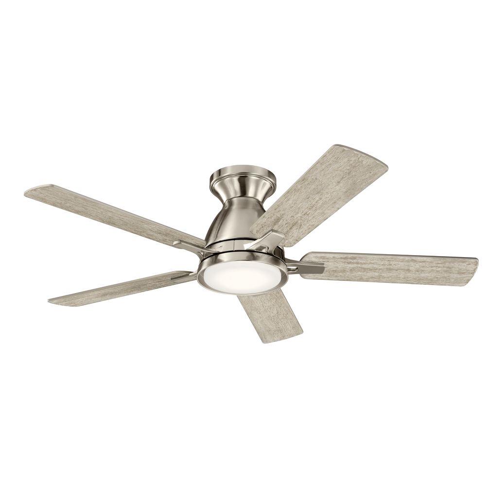 44" Kichler Arvada Stainless Steel LED Ceiling Fan with Wall Control
