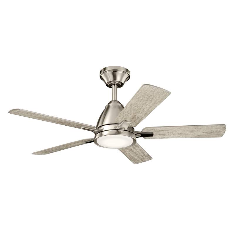 Image 6 44" Kichler Arvada Stainless Steel LED Ceiling Fan with Wall Control more views