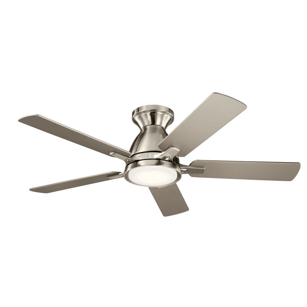44" Kichler Arvada Stainless Steel LED Ceiling Fan with Wall Control