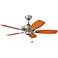 44" Kichler Canfield Brushed Nickel Ceiling Fan with Pull Chain