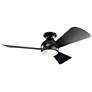 44" Kichler Sola Satin Black LED Ceiling Fan