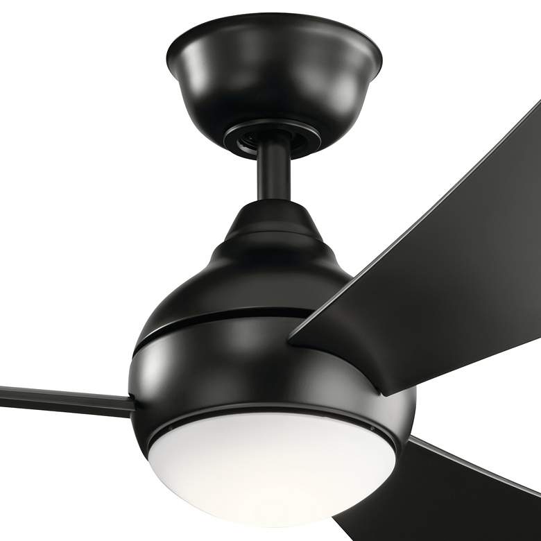 Image 3 44" Kichler Sola Satin Black LED Ceiling Fan more views