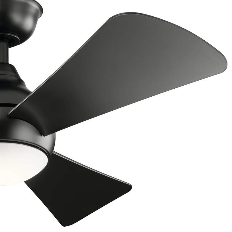 Image 5 44" Kichler Sola Satin Black LED Ceiling Fan more views