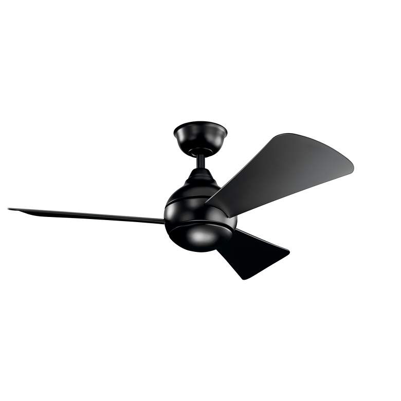Image 6 44" Kichler Sola Satin Black LED Ceiling Fan more views