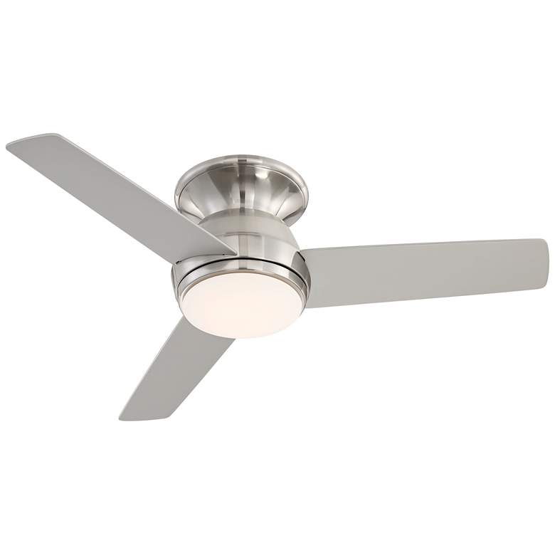 Image 6 44 inch Marbella Breeze Brushed Nickel LED Hugger Ceiling Fan with Remote more views
