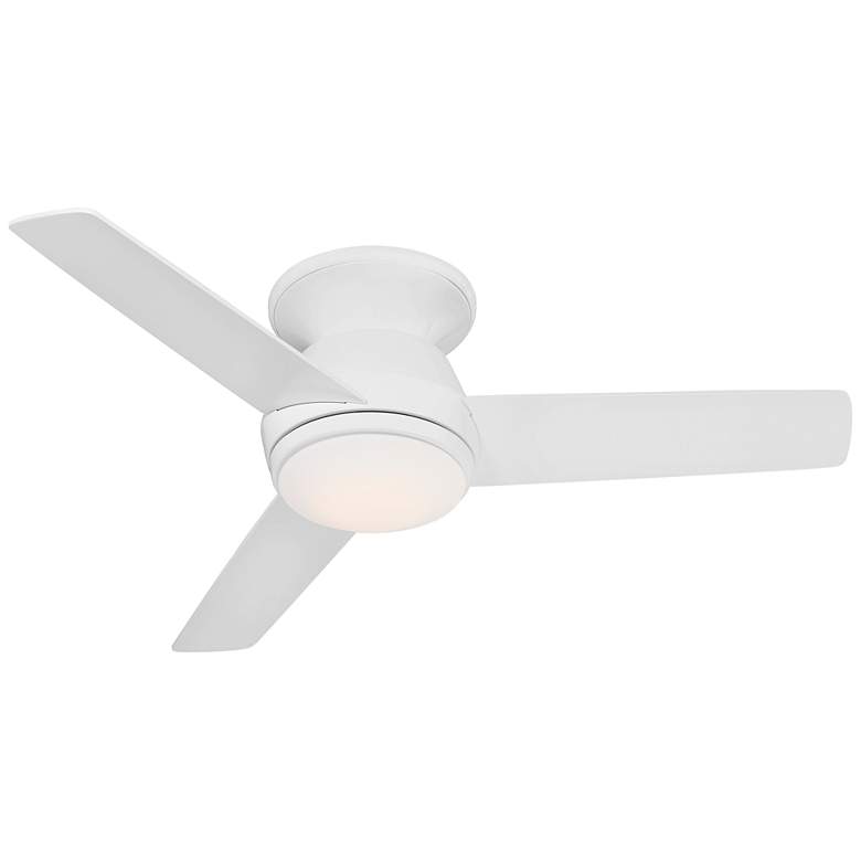 Image 6 44" Marbella Breeze White Modern LED Hugger Ceiling Fan with Remote more views