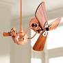 44" Matthews Vent Bettina Copper Dual-Head Fan with Wall Control