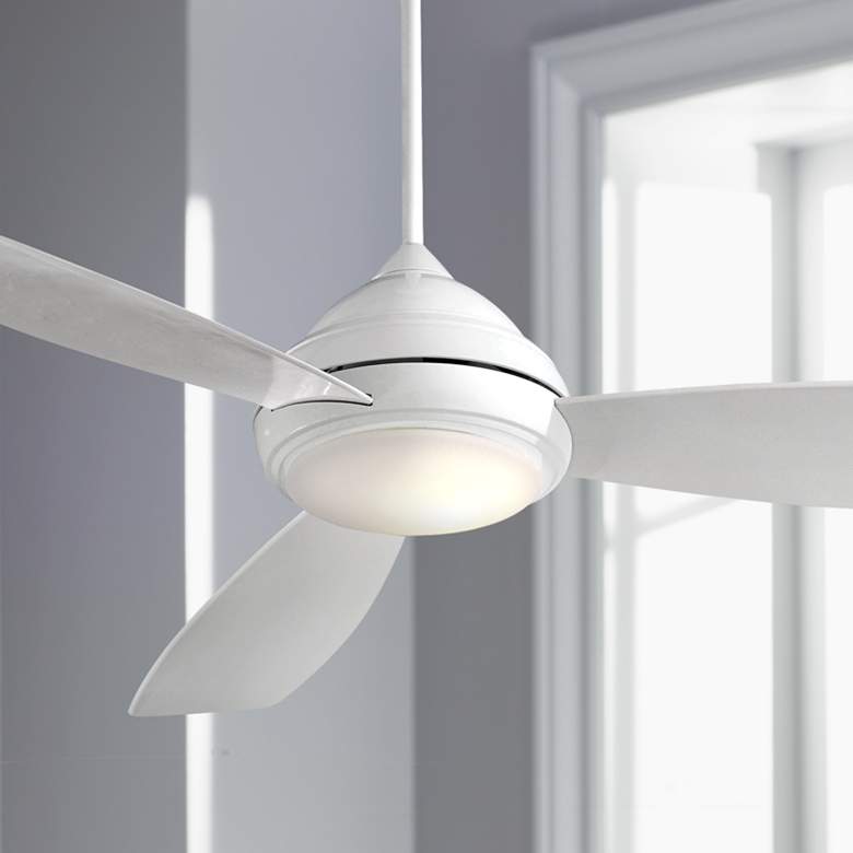 Image 1 44" Minka Aire Concept 1 White Ceiling Fan