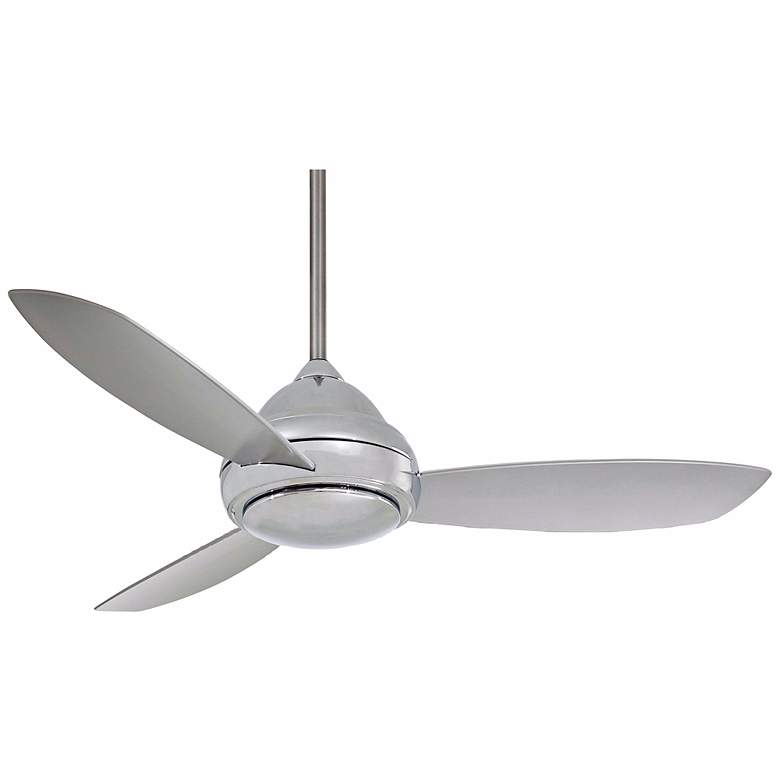 Image 2 44 inch Minka Aire Concept I Polished Nickel Ceiling Fan
