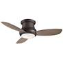 2_44" Minka Aire Concept II Bronze Flushmount LED Fan with Remote