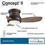 3_44" Minka Aire Concept II Bronze Flushmount LED Fan with Remote more views