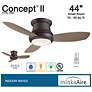 4_44" Minka Aire Concept II Bronze Flushmount LED Fan with Remote more views