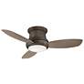 5_44" Minka Aire Concept II Bronze Flushmount LED Fan with Remote more views