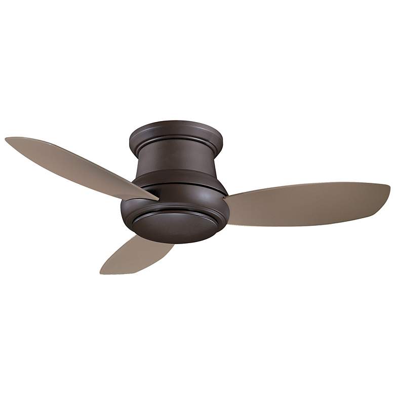 Image 6 44" Minka Aire Concept II Bronze Flushmount LED Fan with Remote more views