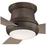 7_44" Minka Aire Concept II Bronze Flushmount LED Fan with Remote more views