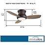 44" Minka Aire Concept II Bronze Flushmount LED Fan with Remote