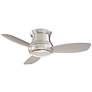5_44" Minka Aire Concept II Brushed Steel Flushmount LED Fan with Remote more views