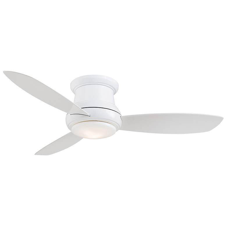 Image 2 44" Minka Aire Concept II White Flushmount LED Ceiling Fan with Remote