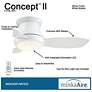 3_44" Minka Aire Concept II White Flushmount LED Ceiling Fan with Remote more views
