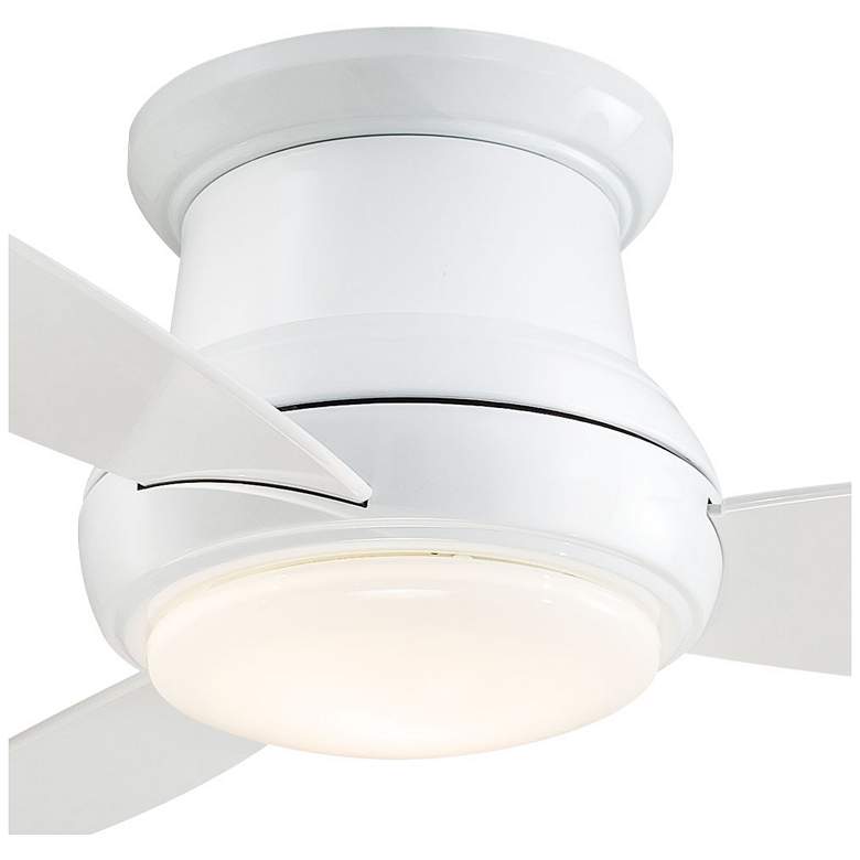 Image 7 44" Minka Aire Concept II White Flushmount LED Ceiling Fan with Remote more views