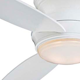 Image3 of 44" Minka Aire Concept White Flushmount LED Fan with Wall Control more views