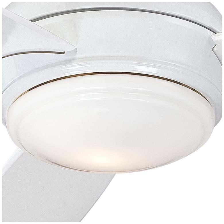 Image 3 44 inch Minka Aire Concept White Flushmount LED Fan with Wall Control more views