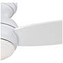 6_44" Minka Aire Concept White Flushmount LED Fan with Wall Control more views