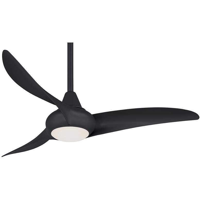 Image 2 44 inch Minka Aire Light Wave Coal Finish LED Ceiling Fan with Remote