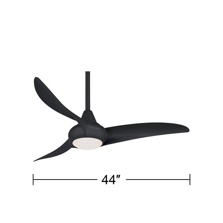 Image 6 44 inch Minka Aire Light Wave Coal Finish LED Ceiling Fan with Remote more views