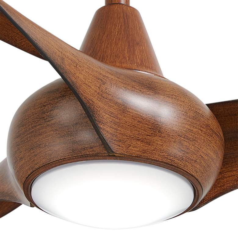 Image 3 44 inch Minka Aire Light Wave Distressed Koa LED Ceiling Fan with Remote more views