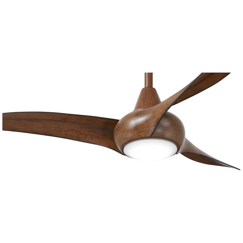 Image 4 44" Minka Aire Light Wave Distressed Koa LED Ceiling Fan with Remote more views