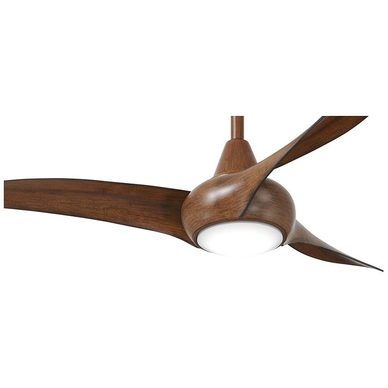 Image 4 44 inch Minka Aire Light Wave Distressed Koa LED Ceiling Fan with Remote more views