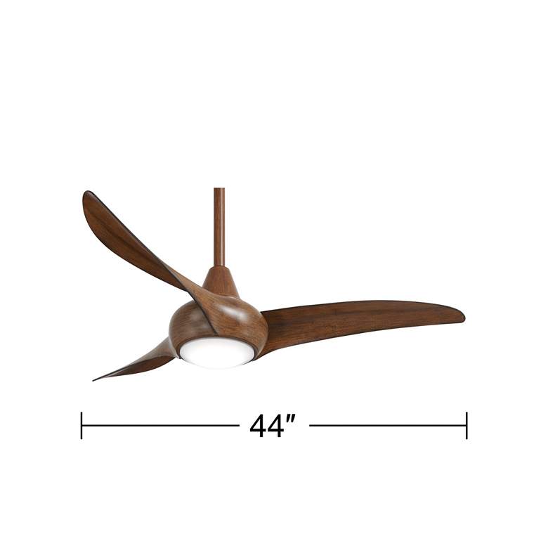 Image 6 44" Minka Aire Light Wave Distressed Koa LED Ceiling Fan with Remote more views