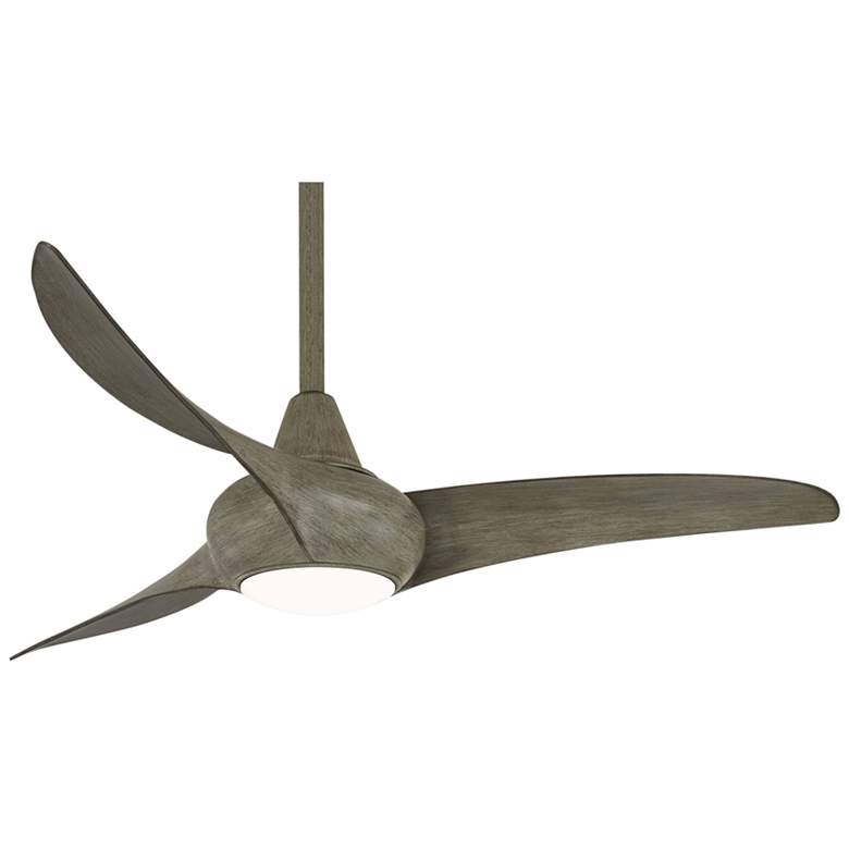 Image 2 44 inch Minka Aire Light Wave Modern Driftwood LED Ceiling Fan with Remote