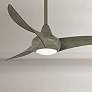 44" Minka Aire Light Wave Modern Driftwood LED Ceiling Fan with Remote