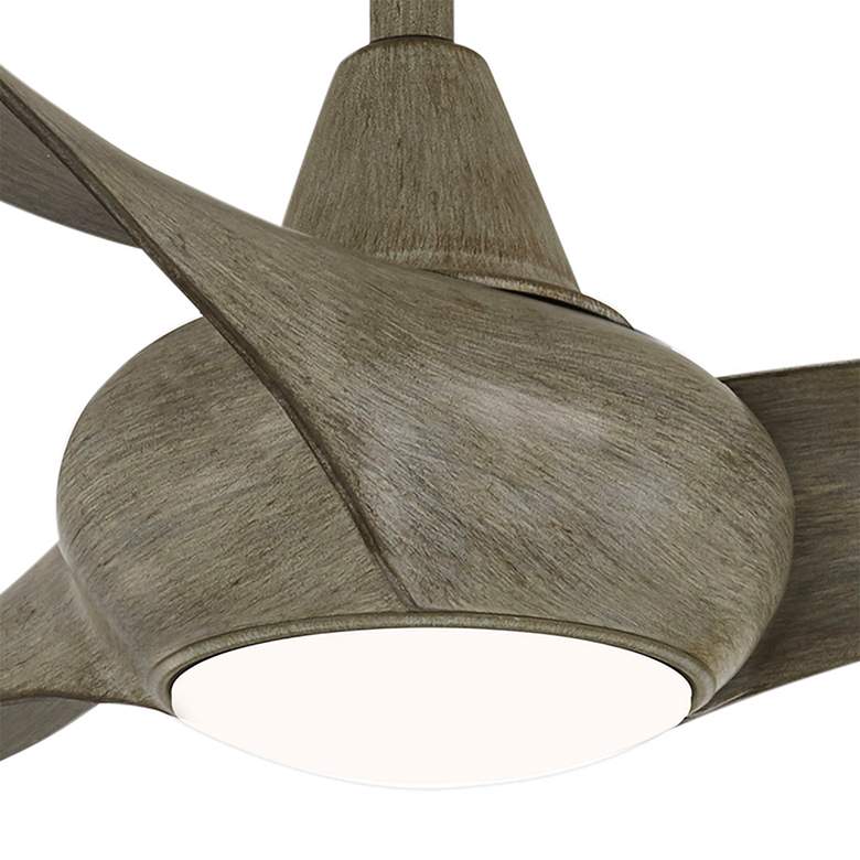 Image 3 44 inch Minka Aire Light Wave Modern Driftwood LED Ceiling Fan with Remote more views