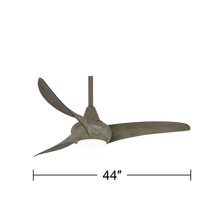 Image 6 44" Minka Aire Light Wave Modern Driftwood LED Ceiling Fan with Remote more views