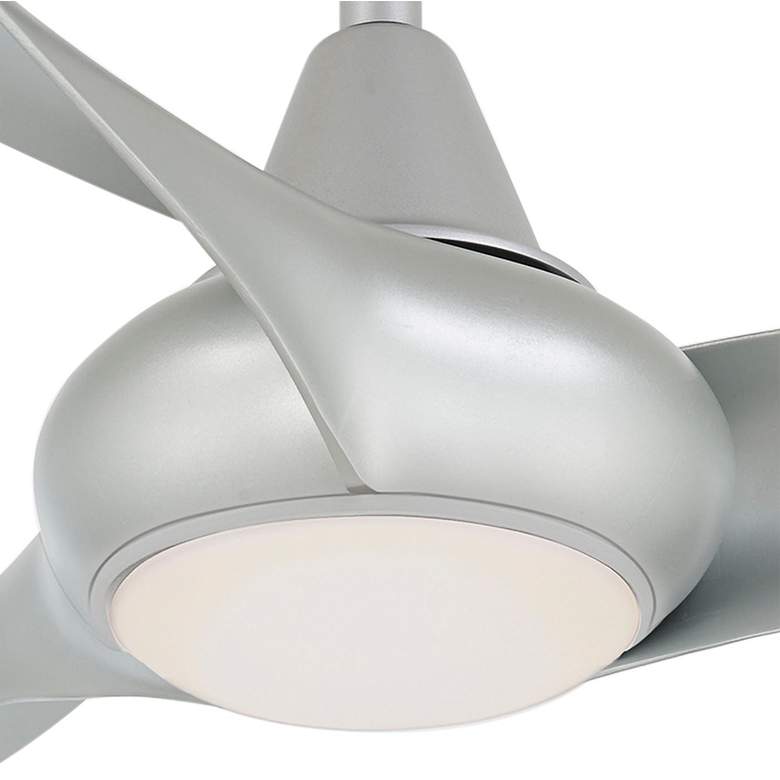 Image 3 44" Minka Aire Light Wave Silver LED Modern Ceiling Fan with Remote more views